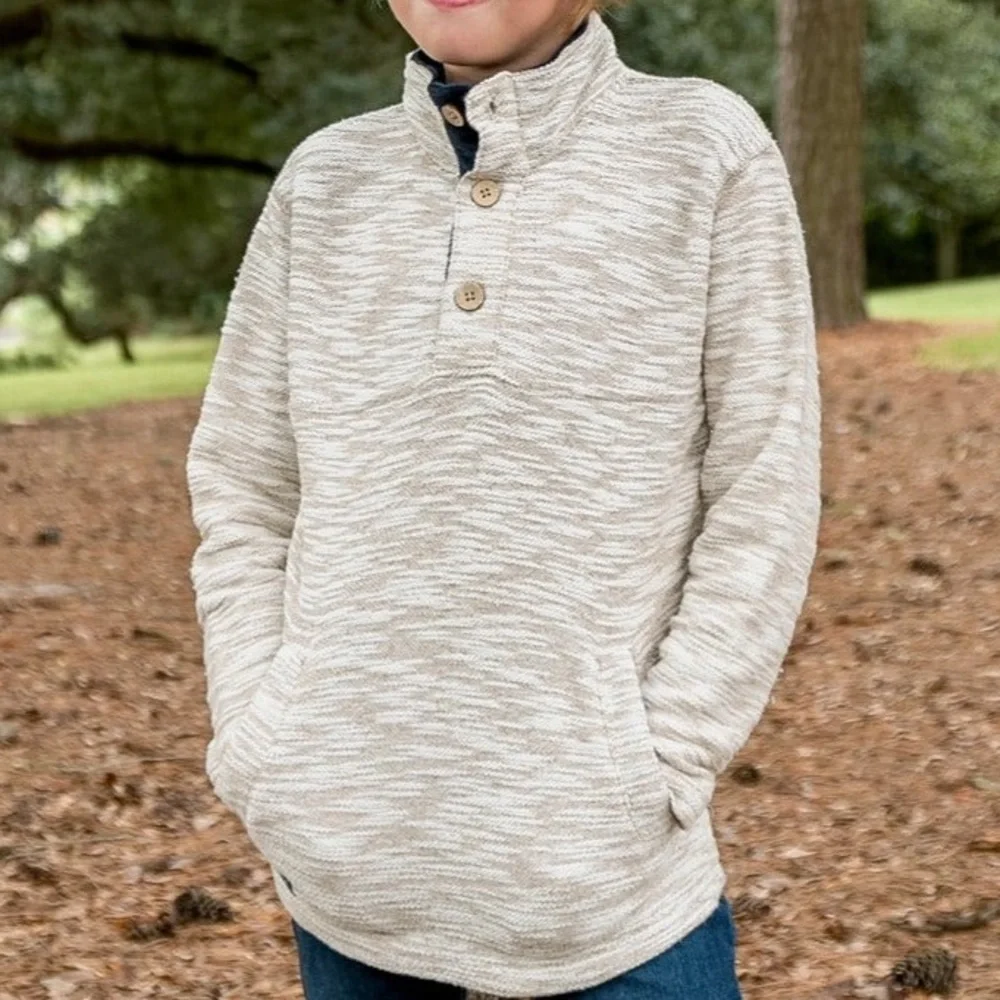 Southern Marsh Youth Beaufort Knit Pullover Size Large